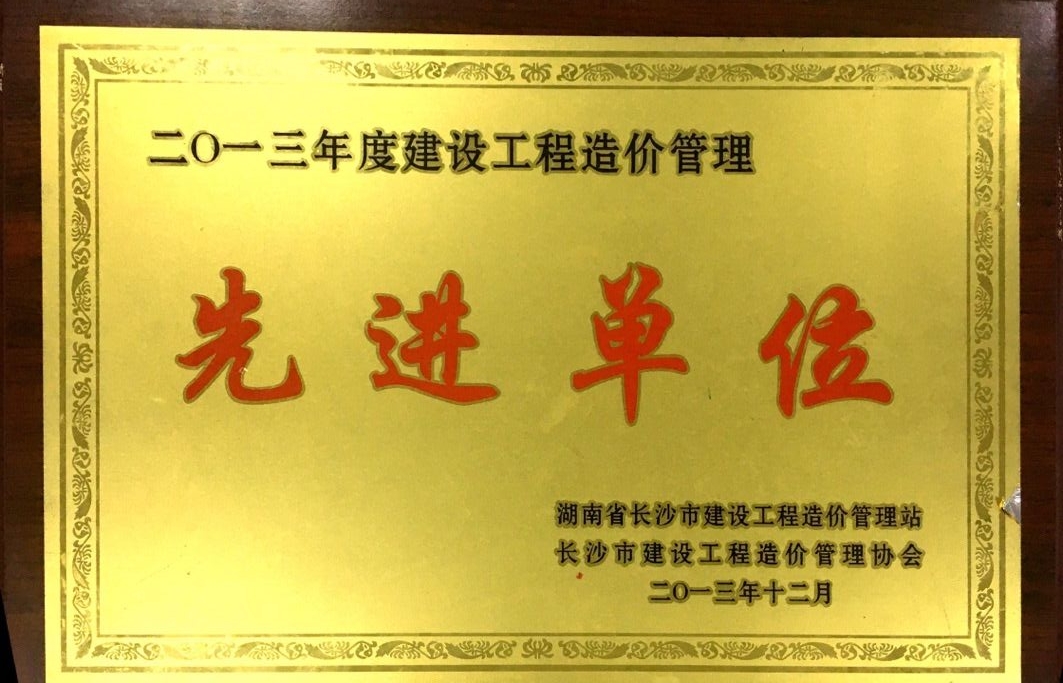 2013年度建設(shè)工程造價(jià)咨詢優(yōu)秀單位
